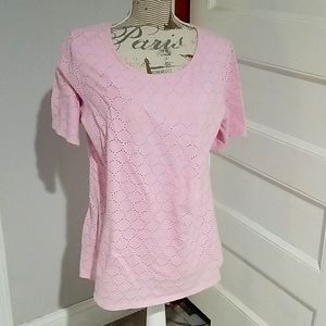 Textured Pink Tee-Shirt